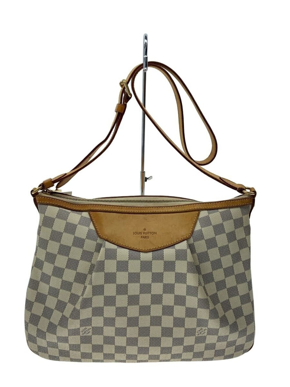 LOUIS VUITTON Siracusa Damier Azur White Check